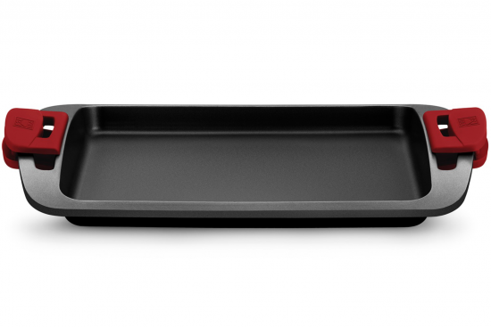 Plancha de asar parrilla Bra PREMIER, 40 x 27 cm, asas de silicona